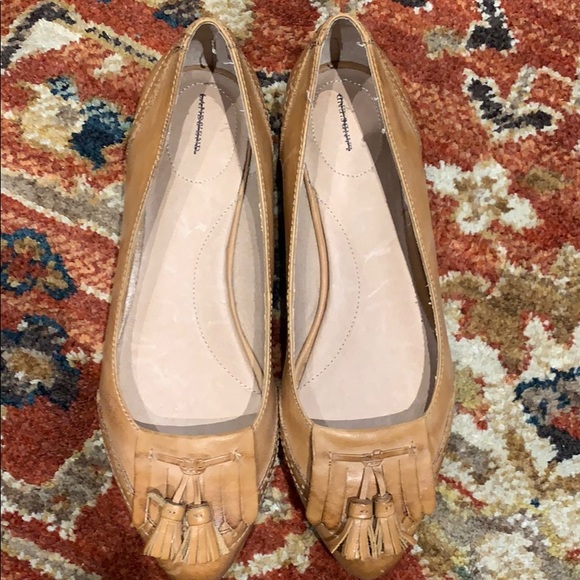 Tassel Leather Loafers SZ6.5 Lands End - Picture 2 of 7